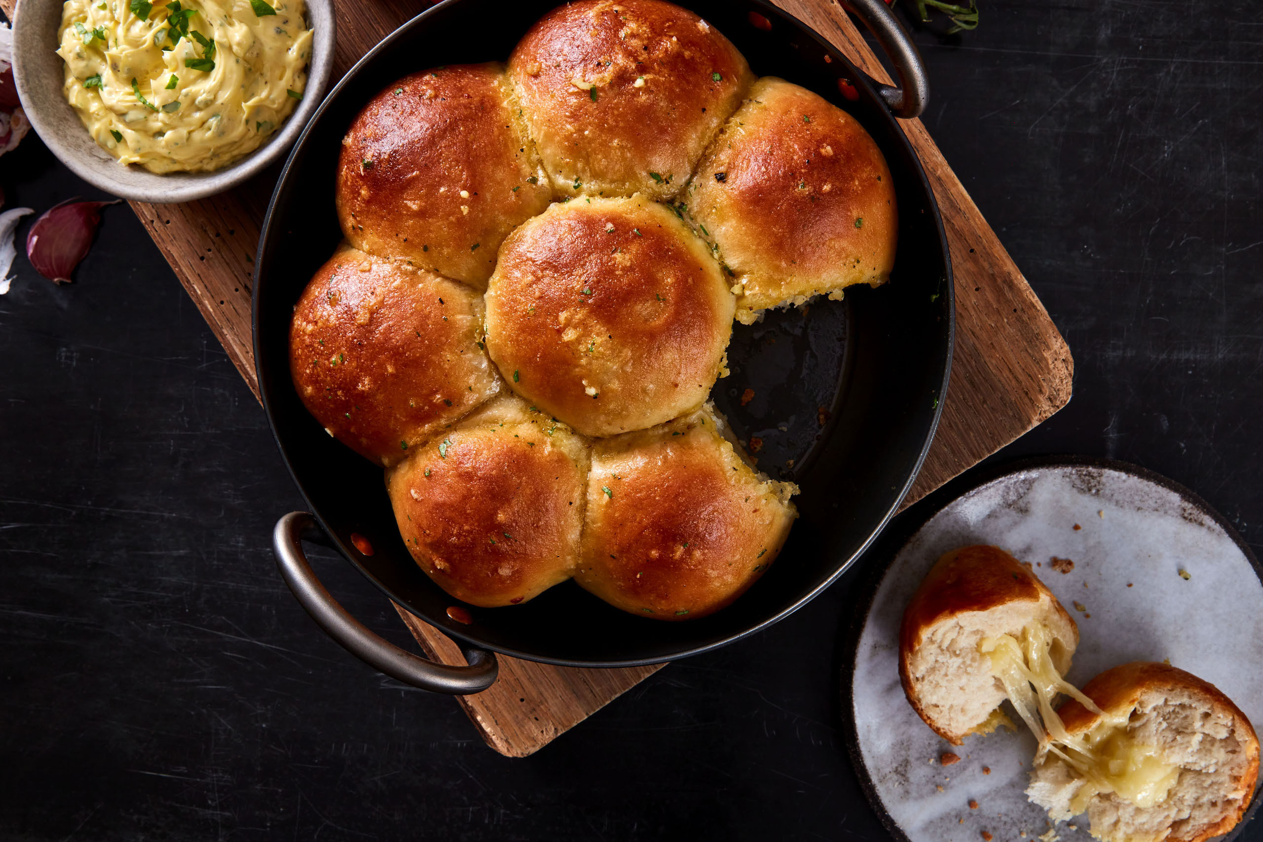 Cheesy Garlic Doughballs